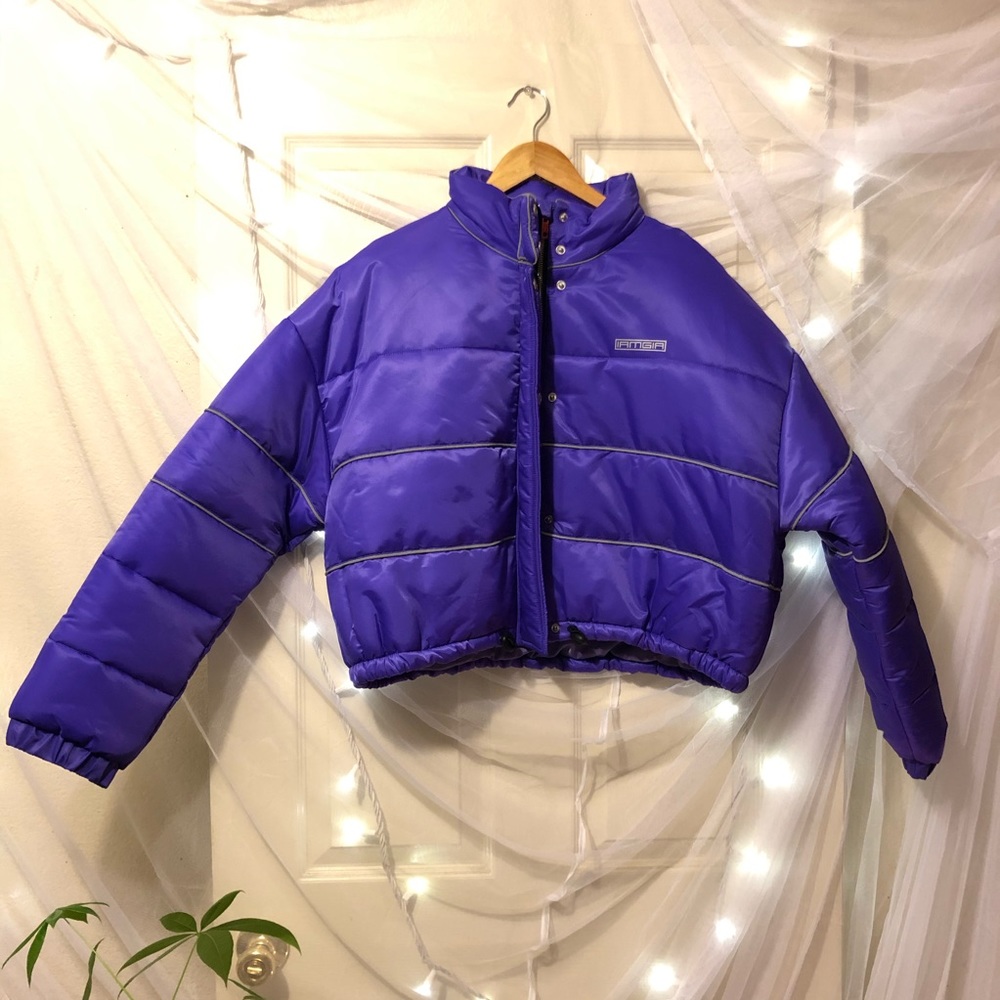 IAMGIA hersilla reflective crop puffer jacket